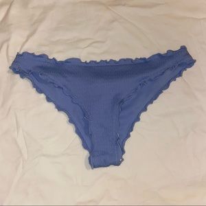 H&M Ruffle Blue Swimsuit Bottoms